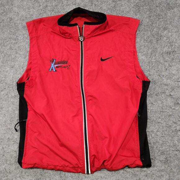 VTG X Games Winter ESPN Film Staff CREW Mens L Large? NIKE Y2K Vest Jacket - Picture 3 of 16